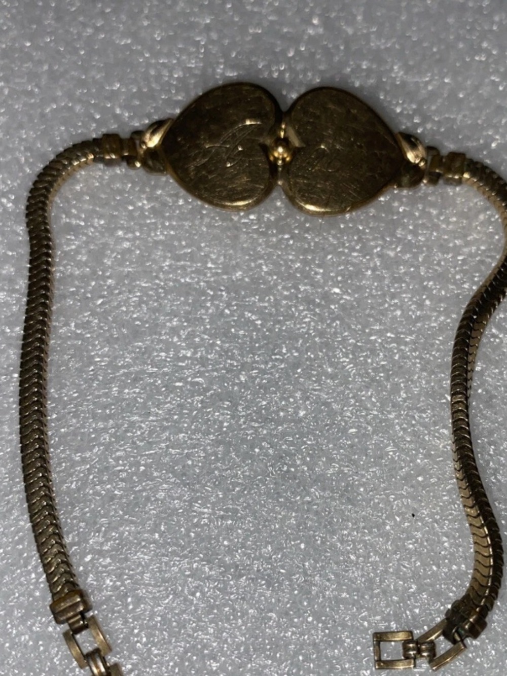 Gold Heart Link Bracelet - Women's Jewelry gf 12k ANN
